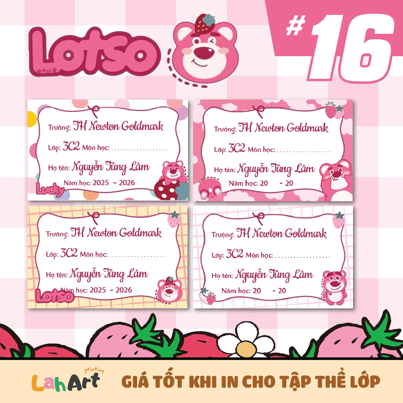 #16 Lotso Gấu hồng